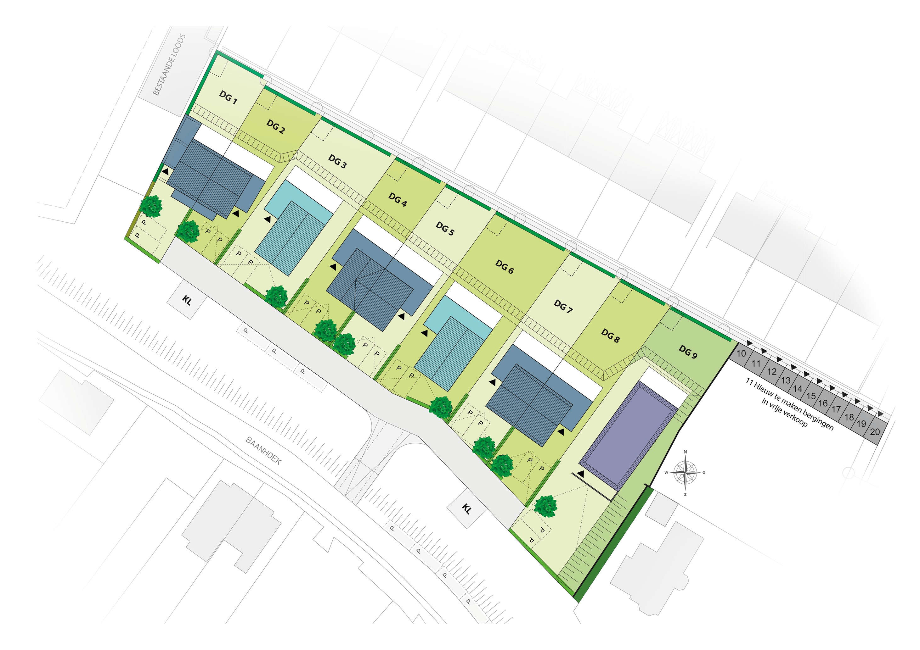 situatie woningen Dijkgraaf